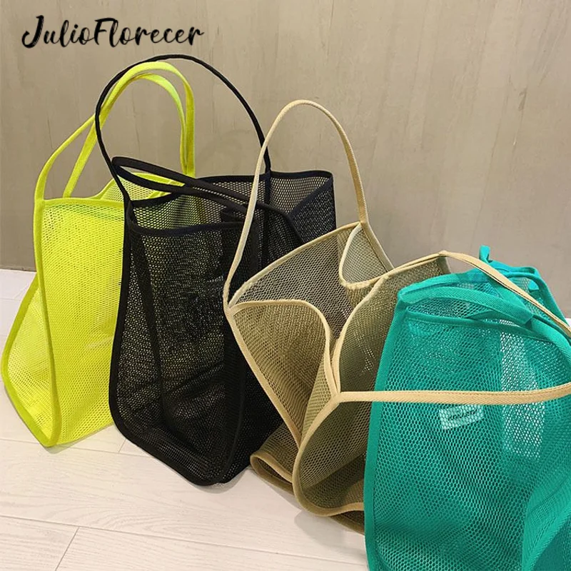 JulioFlorecerINS Style Transparent Mesh Shoulder Bag Fashion Lightweight Trendy Shopping Tote Bag Large Capacity Beach Bag
JulioFlorecerINS Style Transparent Mesh Shoulder Bag Fashion Lightweight Trendy Shopping Tote Bag Large Capacity Beach Bag