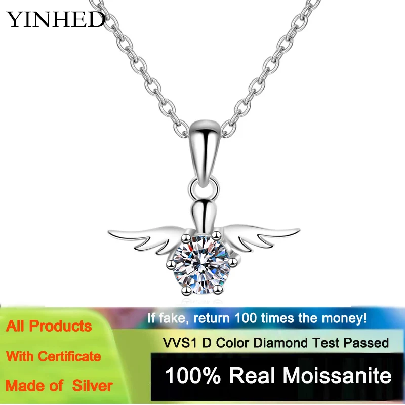 Женское ожерелье из серебра 925 пробы с муассанитом, с платиновым покрытием
Женское ожерелье из серебра 925 пробы с муассанитом, с платиновым покрытием