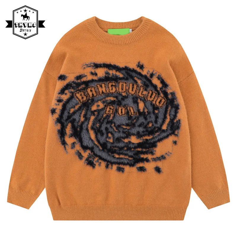 New Harajuku Abstract Pattern Knitted Sweater Men High Street Retro Fashion Trendy Long Sleeve Couple Pullover Sweatshirt Unisex
New Harajuku Abstract Pattern Knitted Sweater Men High Street Retro Fashion Trendy Long Sleeve Couple Pullover Sweatshirt Unisex
