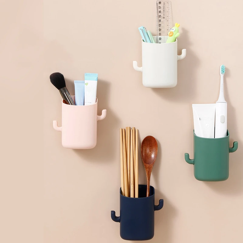 Cactus Rack Bathroom Toothbrush Toothpaste Storage Rack Wall-Mounted Free Punch Bathroom Vanity Kitchen Supplies Storage Rack
Cactus Rack Bathroom Toothbrush Toothpaste Storage Rack Wall-Mounted Free Punch Bathroom Vanity Kitchen Supplies Storage Rack