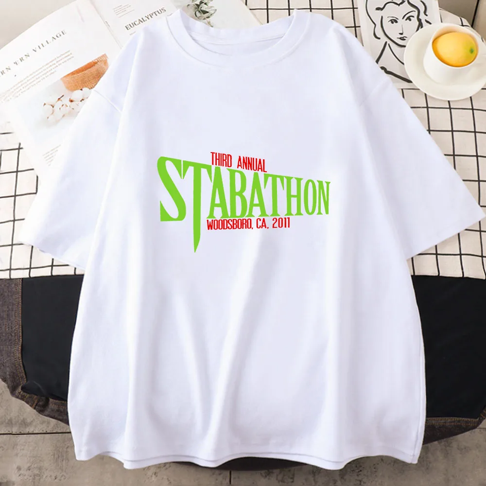 Scream VI Ghostface Third Annual Stabathon T-shirts Women/men Letters Fashion T Shirts 100% Cotton Tshirts Sense of Design Print 
Scream VI Ghostface Third Annual Stabathon T-shirts Women/men Letters Fashion T Shirts 100% Cotton Tshirts Sense of Design Print