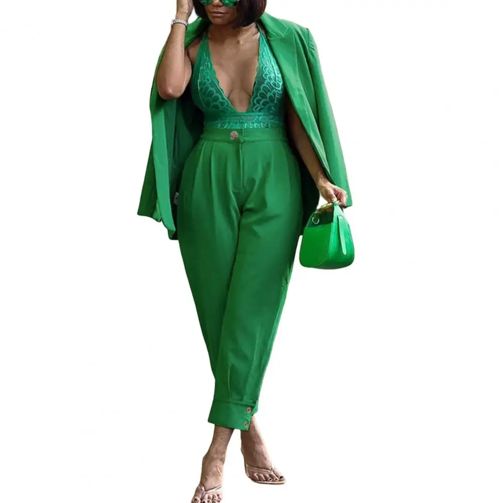 2 Pcs/Set Loose Coat Trousers Suit Turn-down Collar Cardigan Women Business Suit for Office
2 Pcs/Set Loose Coat Trousers Suit Turn-down Collar Cardigan Women Business Suit for Office