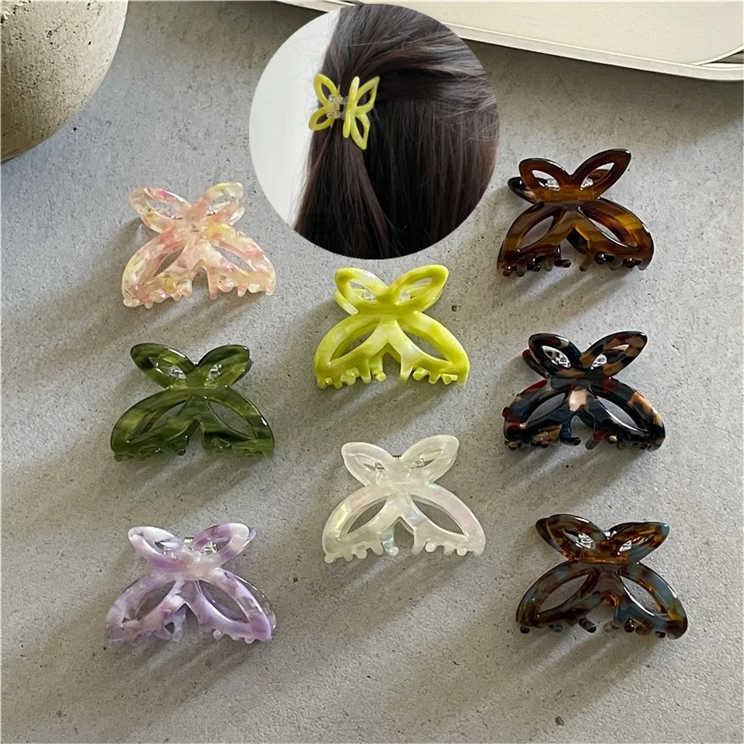 Hollow Butterfly Hair Claws Fashion Sweet Women Girls Plastic Ponytail Clip Small Cute Hair Clip Hair Accessories For Daily Use
Hollow Butterfly Hair Claws Fashion Sweet Women Girls Plastic Ponytail Clip Small Cute Hair Clip Hair Accessories For Daily Use