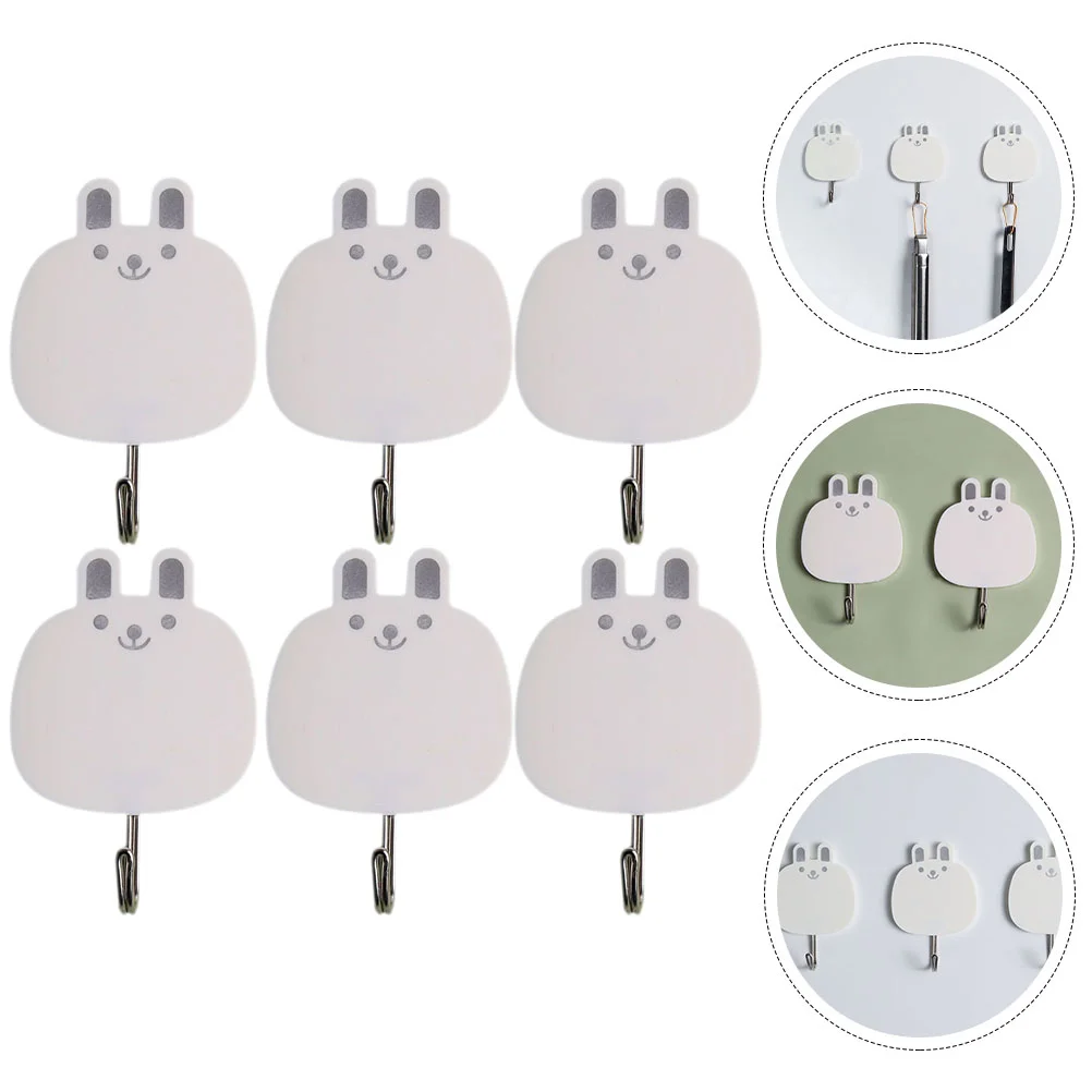 6 Pcs Cartoon Rabbit Sticky Hook Wall Hanging Decor Decorative Hooks Backpack Bathroom Towel Hooks Plastic Wall Hat Hooks Child
6 Pcs Cartoon Rabbit Sticky Hook Wall Hanging Decor Decorative Hooks Backpack Bathroom Towel Hooks Plastic Wall Hat Hooks Child