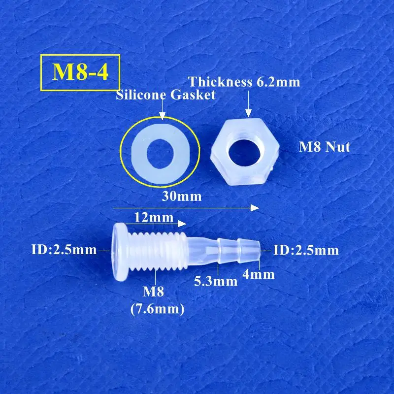 Соединитель для шлангов SgooHan M5-M16 3-12 мм из полипропилена 5-200 шт
Соединитель для шлангов SgooHan M5-M16 3-12 мм из полипропилена 5-200 шт