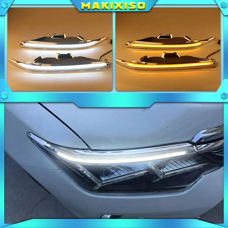 1 Set LED DRL Daytime Running Lights Daylight Fog Lamp Cover With Yellow Turning Signal For Toyota Camry 2015 2016 2017
1 Set LED DRL Daytime Running Lights Daylight Fog Lamp Cover With Yellow Turning Signal For Toyota Camry 2015 2016 2017