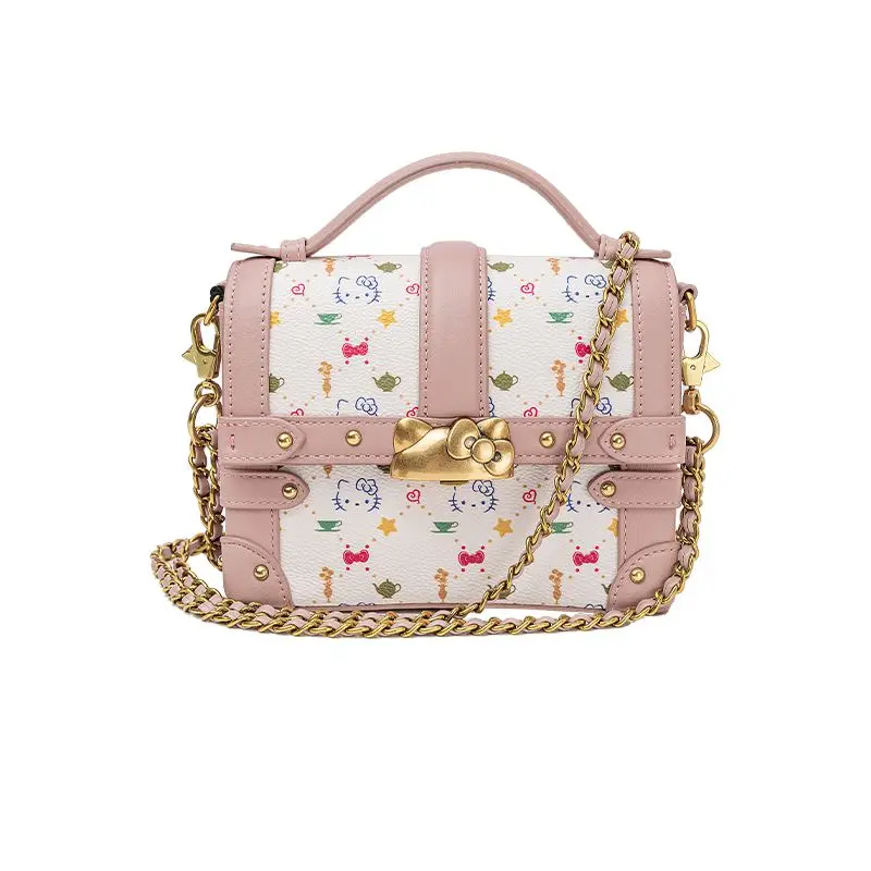 New HelloKitty Tote Bag Kawaii Sanrio Cartoon Retro Treasure Box Series Portable Shoulder Bag Girl's Square Bag Girlfriend Gift
New HelloKitty Tote Bag Kawaii Sanrio Cartoon Retro Treasure Box Series Portable Shoulder Bag Girl's Square Bag Girlfriend Gift