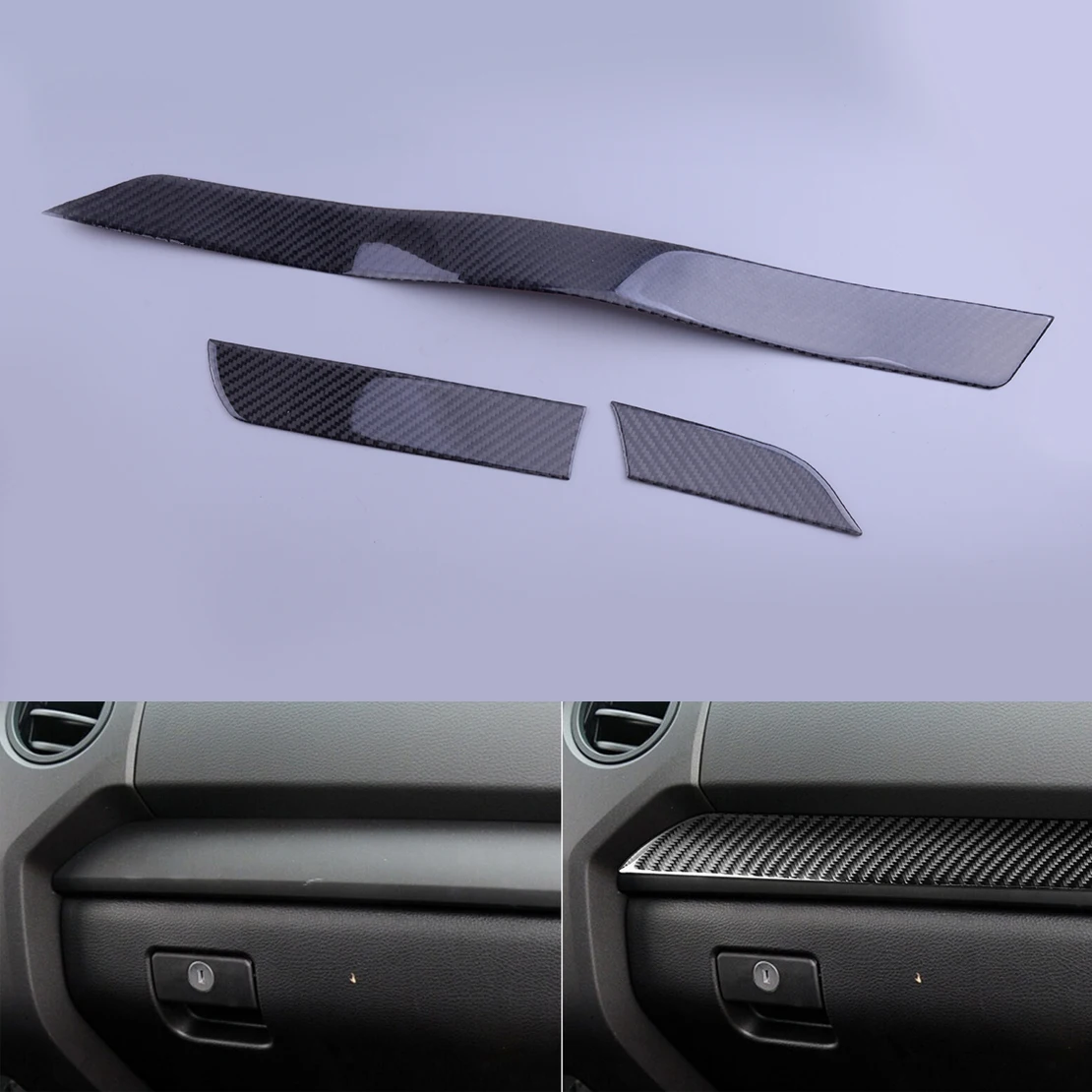 3Pcs/Set Car Console Dashboard Panel Stripe Sticker Trim Fit For Toyota Tundra 2014-2017 2018 Left Hand Drive Black Carbon Fiber
3Pcs/Set Car Console Dashboard Panel Stripe Sticker Trim Fit For Toyota Tundra 2014-2017 2018 Left Hand Drive Black Carbon Fiber