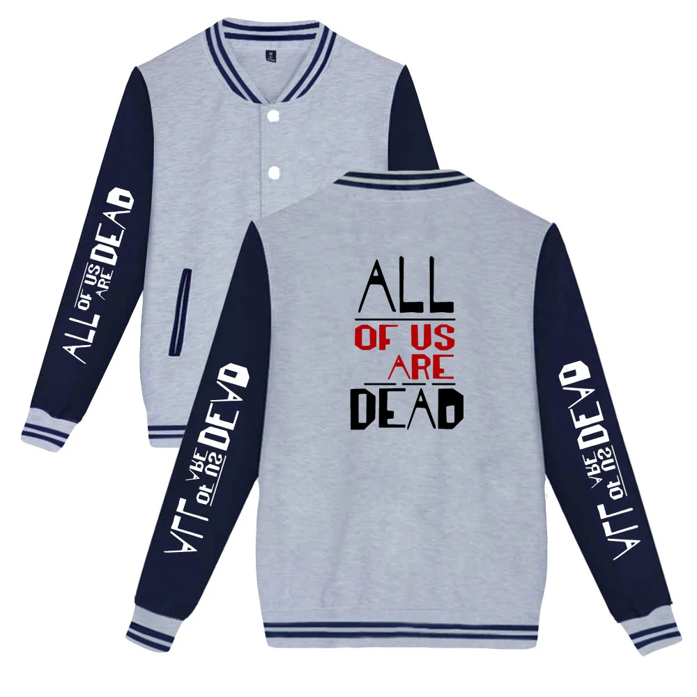 All of Us Are Dead 2D Printed Baseball Jersey Casual Baseball Jacket Letter Print Men/Women Streetwear Spring Clothes Tops
All of Us Are Dead 2D Printed Baseball Jersey Casual Baseball Jacket Letter Print Men/Women Streetwear Spring Clothes Tops