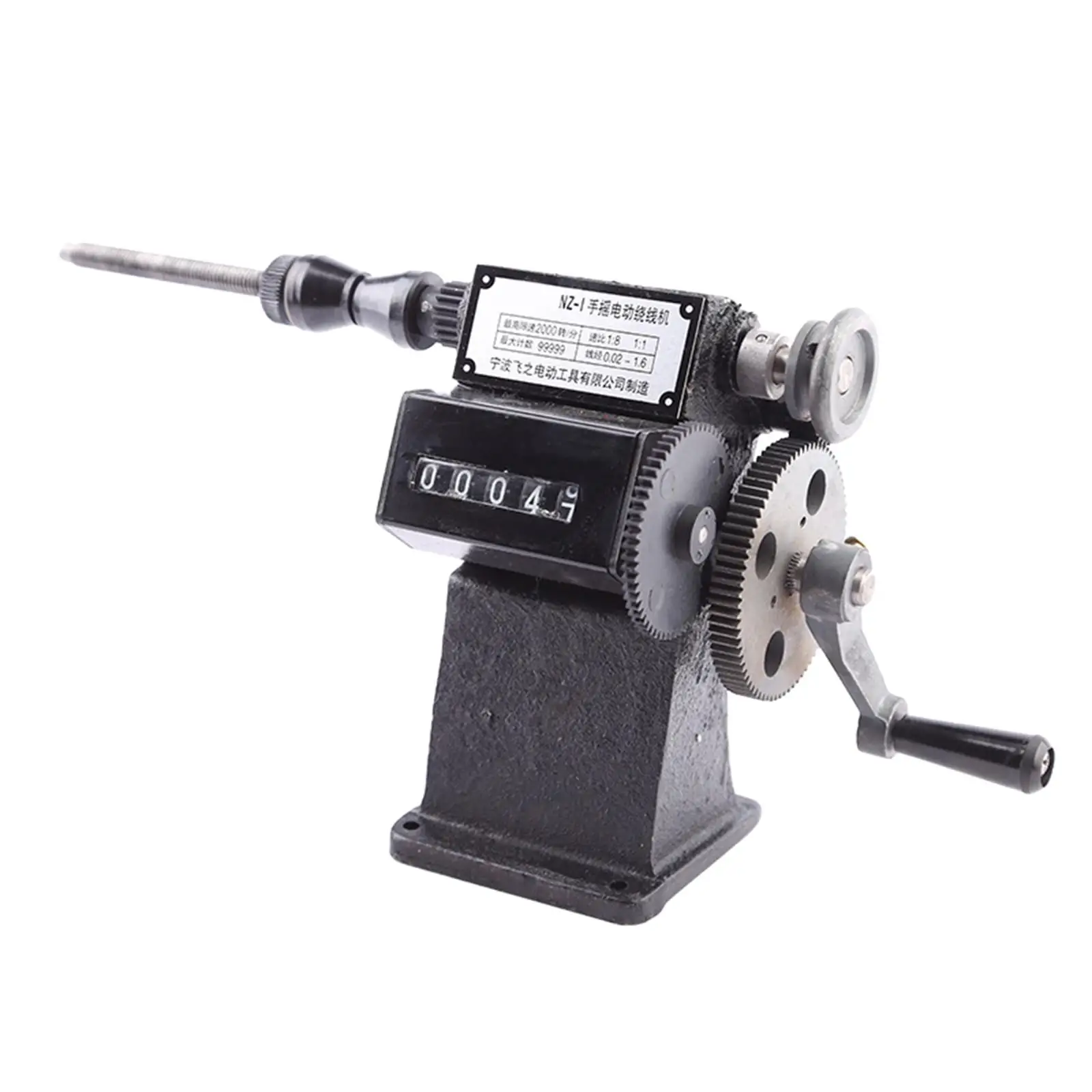 Manual Coil Winder 1:8 Electronics Projects Hand Coil Winding Number Counting Range 0-9999 for Sewing Tassel Fishing Wire Ribbon
Manual Coil Winder 1:8 Electronics Projects Hand Coil Winding Number Counting Range 0-9999 for Sewing Tassel Fishing Wire Ribbon