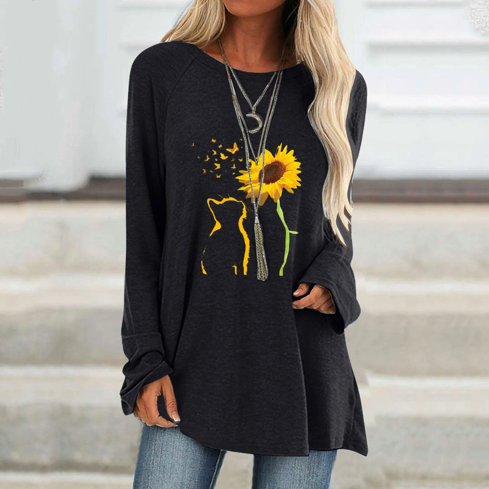 Long Sleeves Shirts Women Ladies TopsPrint Clubbing Regular Top Knit Work Tops Women
Long Sleeves Shirts Women Ladies TopsPrint Clubbing Regular Top Knit Work Tops Women