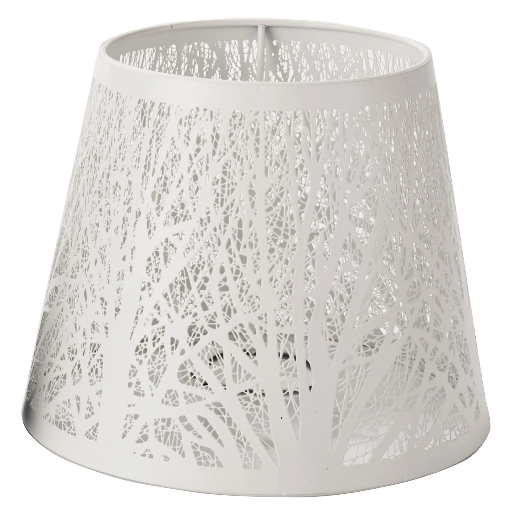 Small Lamp Shade Clip on Bulb,Barrel Metal Lampshade with Pattern of Trees for Table Chandelier Wall Lamp White
Small Lamp Shade Clip on Bulb,Barrel Metal Lampshade with Pattern of Trees for Table Chandelier Wall Lamp White