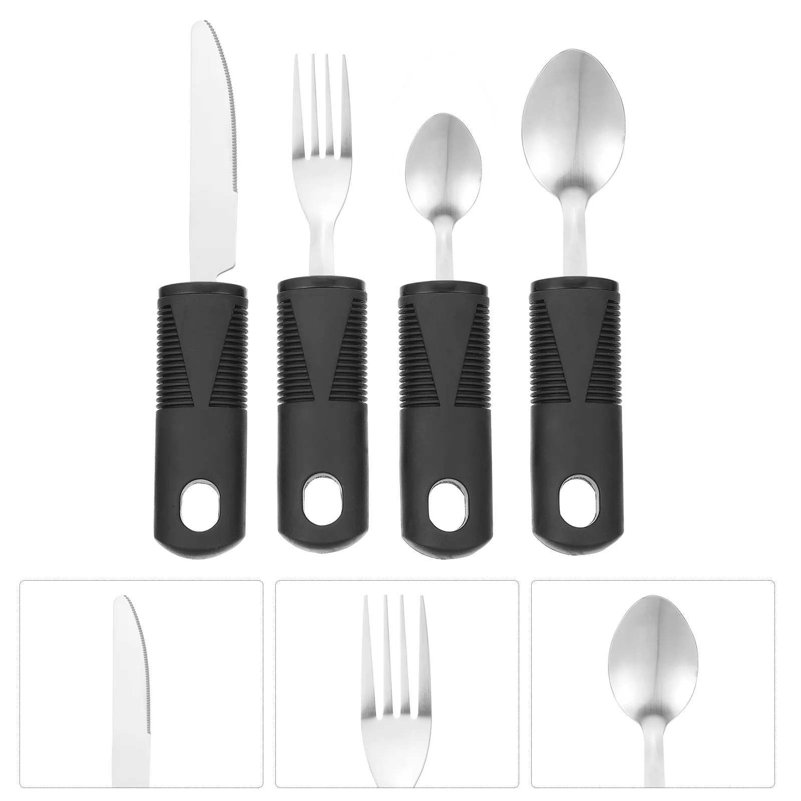 Utensils Adaptive Silverware Elderly Arthritis Weightedeating Spoon Fork Flatware Tableware Utensil Aid Set Cutlery Tremors 
Utensils Adaptive Silverware Elderly Arthritis Weightedeating Spoon Fork Flatware Tableware Utensil Aid Set Cutlery Tremors