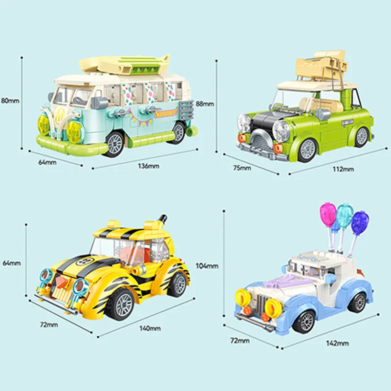 JAKI NEW Creative Mini Ballon Wedding Camper Car Model Building Blocks,Wedding Party Family Jewelry Brick Girl Birthday Gift Toy
JAKI NEW Creative Mini Ballon Wedding Camper Car Model Building Blocks,Wedding Party Family Jewelry Brick Girl Birthday Gift Toy