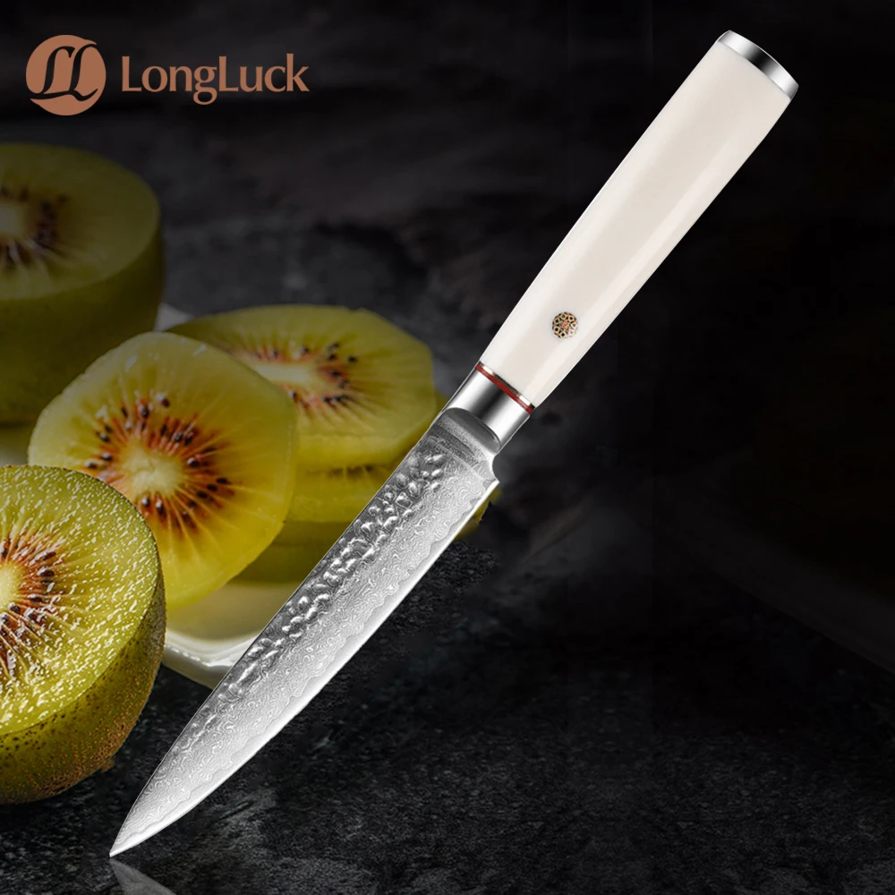 

5 Inch Utility Knife 67 Layer Damascus Steel Sharp Chef Knife Sliced Meat Cleaver Boning Steak Fruit Vegetable Knives ABS handle