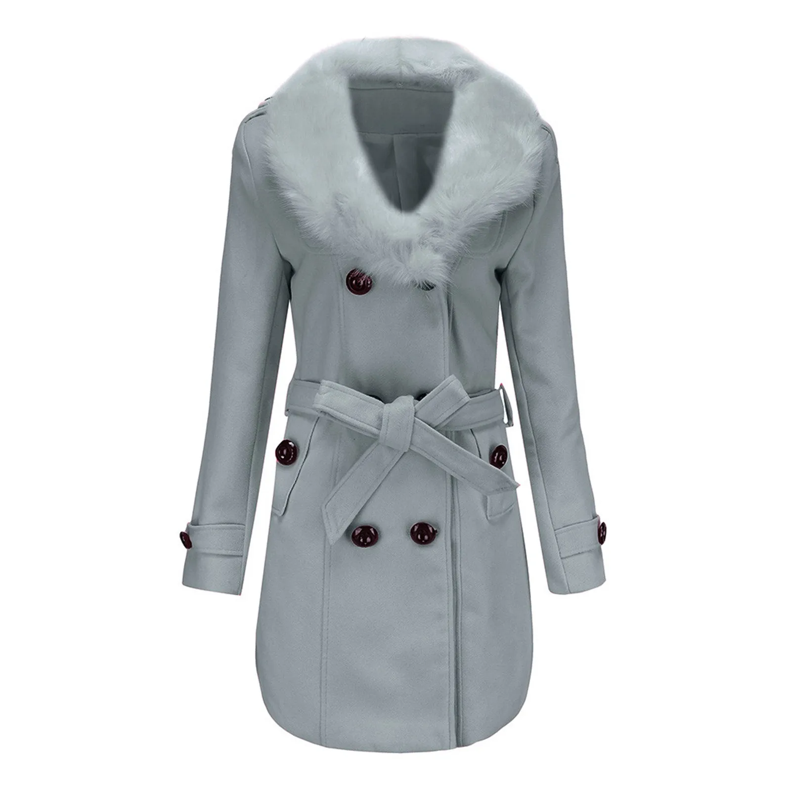 Womens Winter Coat Lapel Wool Coats Trench Jacket Long Sleeve Warm Soft Button Elegant Overcoat Light Outdoor Jackets for Women
Womens Winter Coat Lapel Wool Coats Trench Jacket Long Sleeve Warm Soft Button Elegant Overcoat Light Outdoor Jackets for Women
