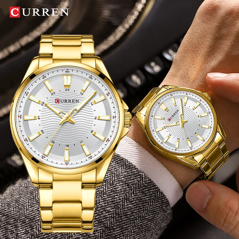 CURREN Classic Business Luminous Hands Quartz Watch For Men Fashion Sport Waterproof Stainless Steel Men's Watches Male Clock
CURREN Classic Business Luminous Hands Quartz Watch For Men Fashion Sport Waterproof Stainless Steel Men's Watches Male Clock