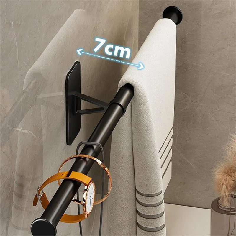 45/55cm Toilet Free Punching Towel Rack Wall-mounted Towel Rack Bath Towel Holder Aluminum Bathroom Shelf Kitchen Storage Rack
45/55cm Toilet Free Punching Towel Rack Wall-mounted Towel Rack Bath Towel Holder Aluminum Bathroom Shelf Kitchen Storage Rack