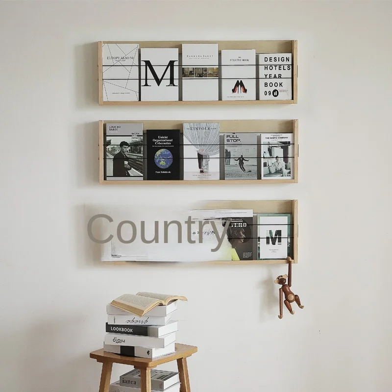 Bookshelf hanging wall shelf wall magazine shelf wall Nordic display picture book shelf wall Book newspaper shelf small wood
Bookshelf hanging wall shelf wall magazine shelf wall Nordic display picture book shelf wall Book newspaper shelf small wood