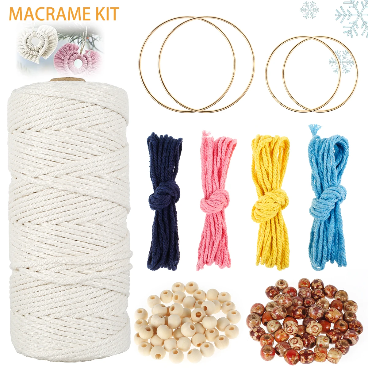 Dream Catcher Cotton Yarn Macrame Cotton Cord Thread Rope for Natural Cotton Twisted Rope Handmade Decorative DIY Home Crafts
Dream Catcher Cotton Yarn Macrame Cotton Cord Thread Rope for Natural Cotton Twisted Rope Handmade Decorative DIY Home Crafts