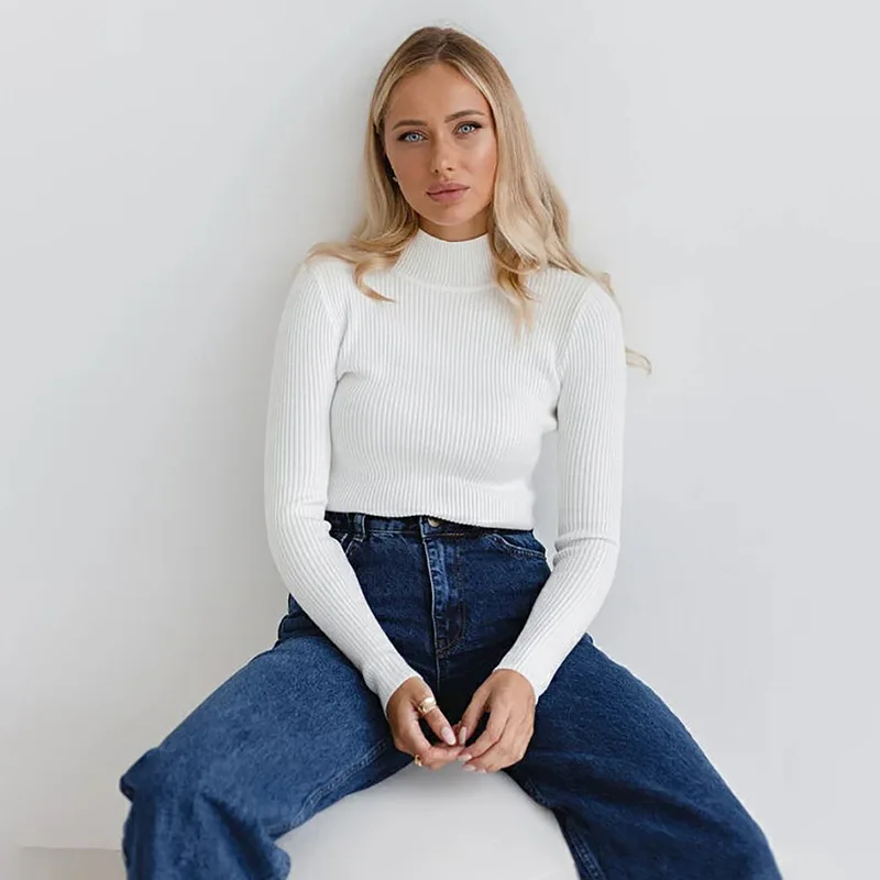 Solid Color Half Turtleneck Sweater 2023 Autumn and Winter Women (24 Colors In Stock) Slim Knitted Bottoming Shirt
Solid Color Half Turtleneck Sweater 2023 Autumn and Winter Women (24 Colors In Stock) Slim Knitted Bottoming Shirt