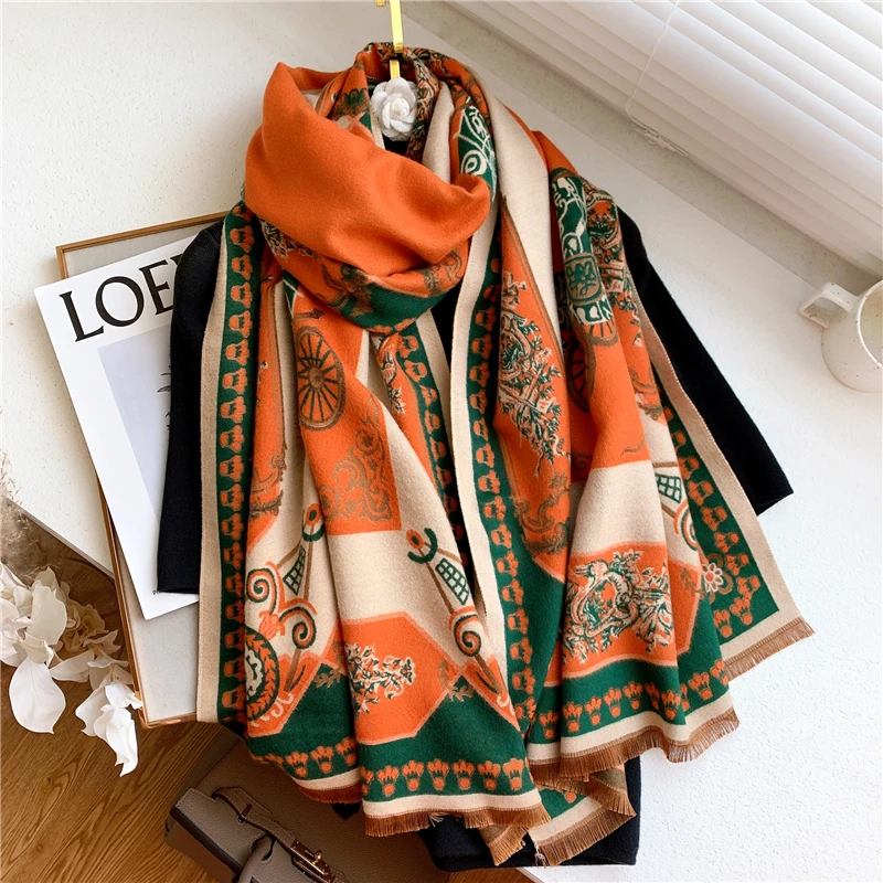 Luxury Warm Cashmere Scarf Women Winter Thick Blanket Bufanda Poncho Scarves Female Large Shawls Wraps 2022 New
Luxury Warm Cashmere Scarf Women Winter Thick Blanket Bufanda Poncho Scarves Female Large Shawls Wraps 2022 New