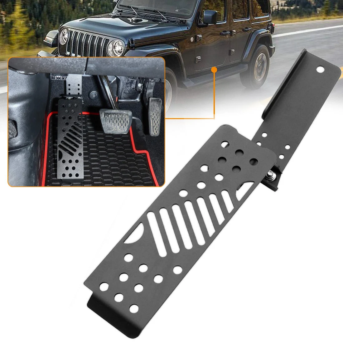 Upgraded Car Brake Pedal Left Side Footrest Kick Panel for Jeep Wrangler JL JLU 2018 2019 2020 2021 Gladiator JT 2020
Upgraded Car Brake Pedal Left Side Footrest Kick Panel for Jeep Wrangler JL JLU 2018 2019 2020 2021 Gladiator JT 2020