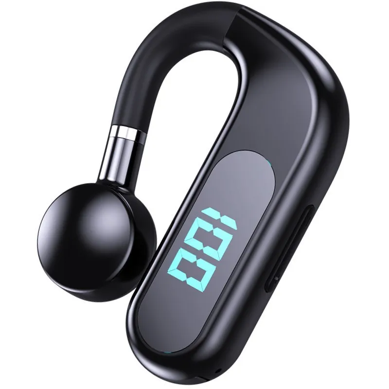 New S30 Bluetooth Headset Bone Conduction Earphone Single Ear Hook Type Non In ear Business Digital Display Wireless Headphones
New S30 Bluetooth Headset Bone Conduction Earphone Single Ear Hook Type Non In ear Business Digital Display Wireless Headphones