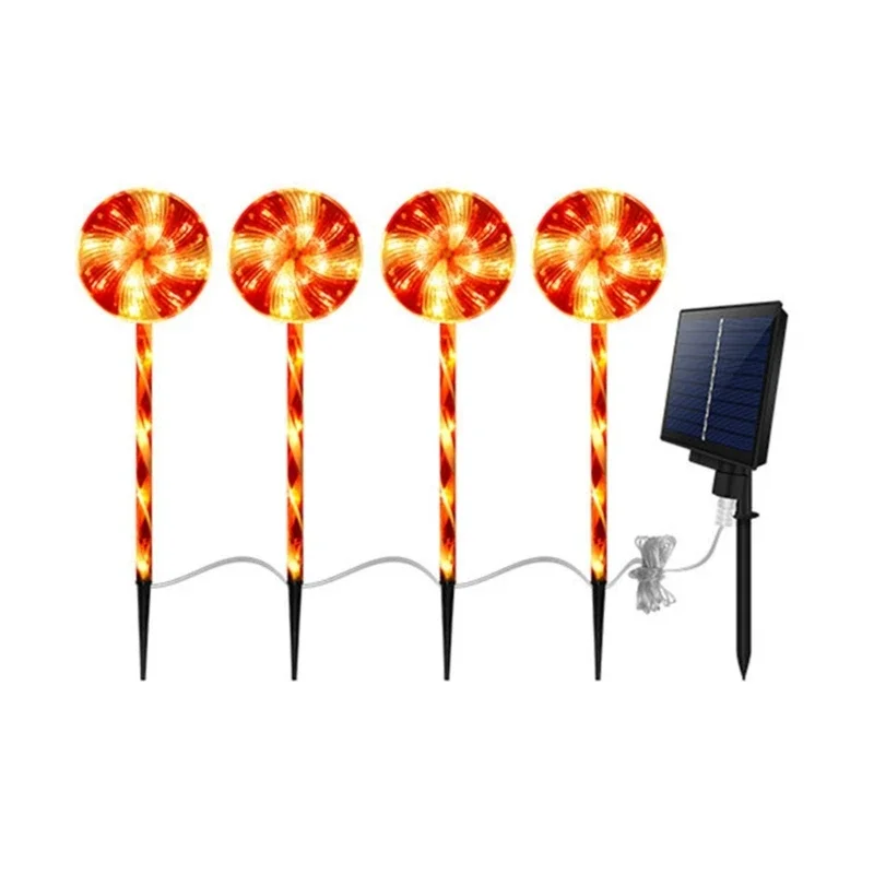 Colorful Lollipop Holiday Solar Stake Lights for Outdoor Christmas Decor Weatherproof Candy Lights for Yard Garden
Colorful Lollipop Holiday Solar Stake Lights for Outdoor Christmas Decor Weatherproof Candy Lights for Yard Garden