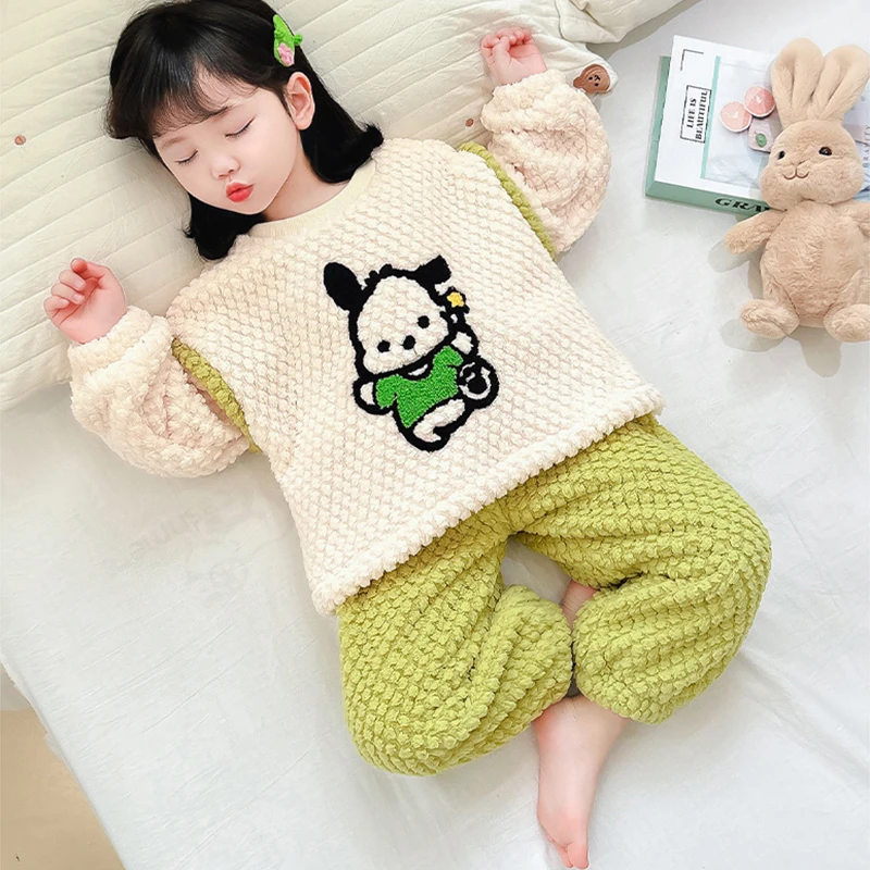 Anime Pochacco Warm Pajamas Sanrio Kawaii Cute Baby Cartoon Pajamas Student Winter Warm Winter Clothing Two Piece Set Girl Gifts
Anime Pochacco Warm Pajamas Sanrio Kawaii Cute Baby Cartoon Pajamas Student Winter Warm Winter Clothing Two Piece Set Girl Gifts