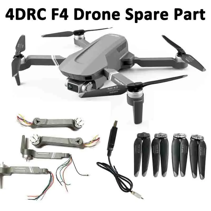 4DRC F4 Original Spare Part 4D-F4 Front Rear Arm with Brushless Motor Propeller Maple Leaf Wing USB Charger Cable Accessory
4DRC F4 Original Spare Part 4D-F4 Front Rear Arm with Brushless Motor Propeller Maple Leaf Wing USB Charger Cable Accessory