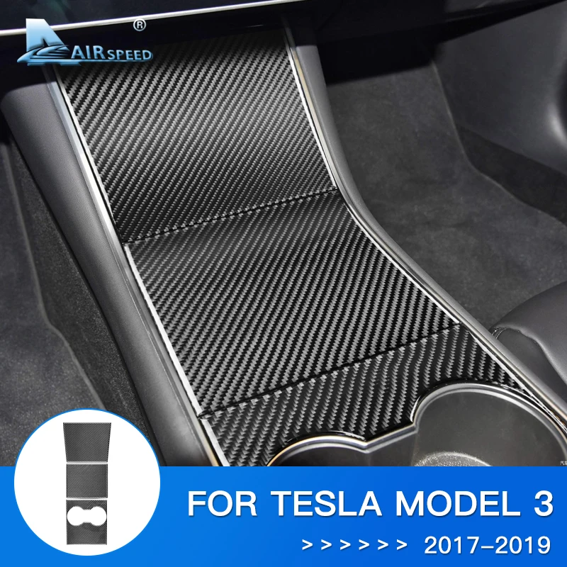 AIRSPEED Carbon Fiber for Tesla Model 3 Accessories Interior Trim Car Center Console Storage Box Water Cup Holder Cover Sticker
AIRSPEED Carbon Fiber for Tesla Model 3 Accessories Interior Trim Car Center Console Storage Box Water Cup Holder Cover Sticker