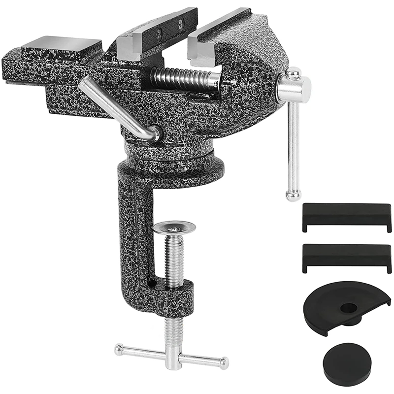Bench Vise,Bench Clamp For Workbench, 2.9 Inch Swivel Table Vise For Small DIY Projects, Handcraft Creations,Woodworking
Bench Vise,Bench Clamp For Workbench, 2.9 Inch Swivel Table Vise For Small DIY Projects, Handcraft Creations,Woodworking
