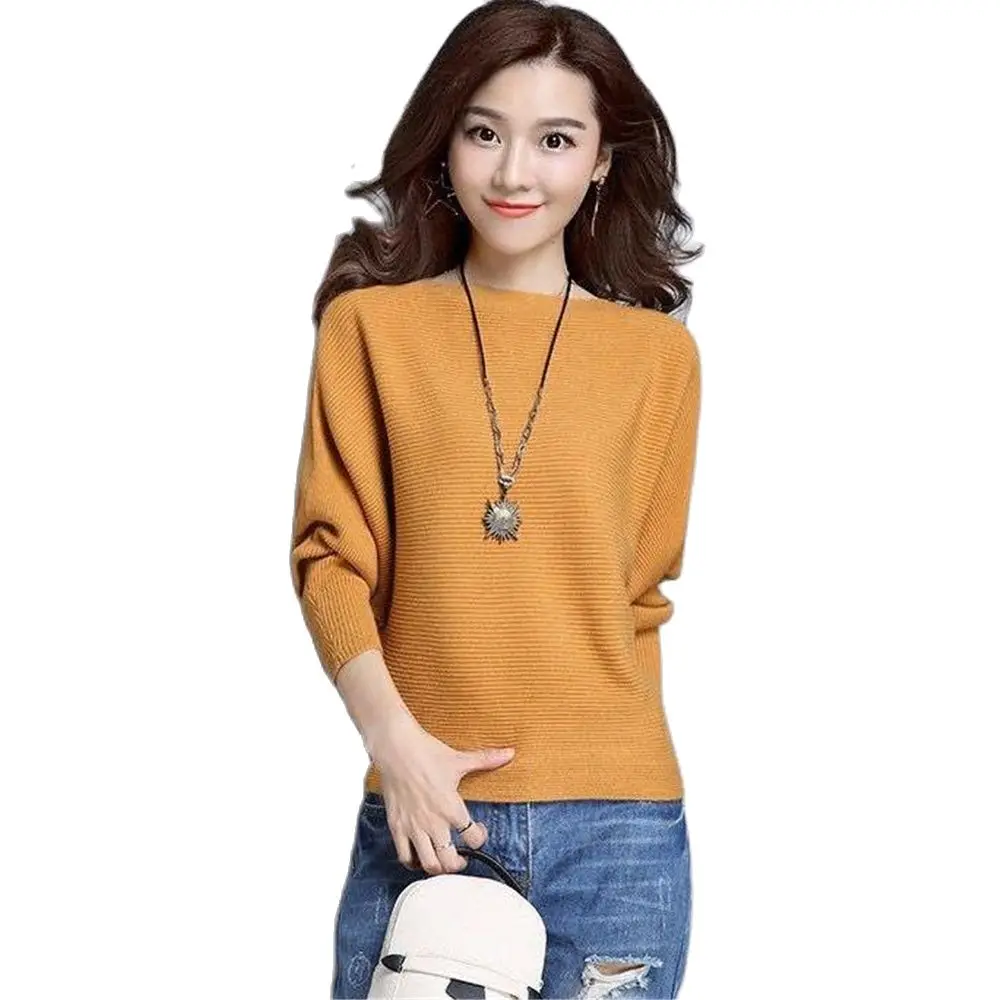Autumn Women Sweaters Batwing Sleeve Jersey Mujer Jumper Slash Neck Women'S Knitted Pullover Spring Knit Outerwear 3XL
Autumn Women Sweaters Batwing Sleeve Jersey Mujer Jumper Slash Neck Women'S Knitted Pullover Spring Knit Outerwear 3XL