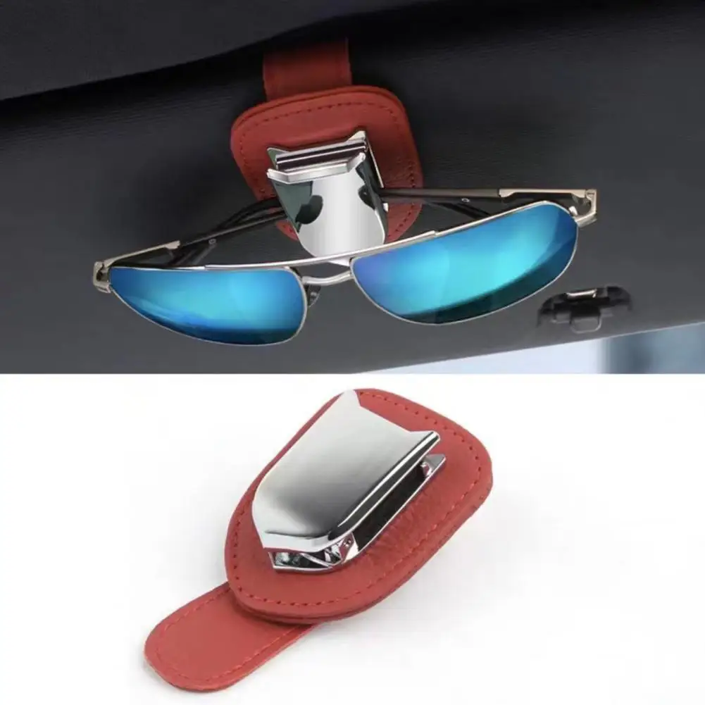 Car Glasses Holder Clip Multi-functional Universal Faux Leather Sun Visor Mount Auto Ticket Card Sunglass Eyeglass Hanger Clip
Car Glasses Holder Clip Multi-functional Universal Faux Leather Sun Visor Mount Auto Ticket Card Sunglass Eyeglass Hanger Clip