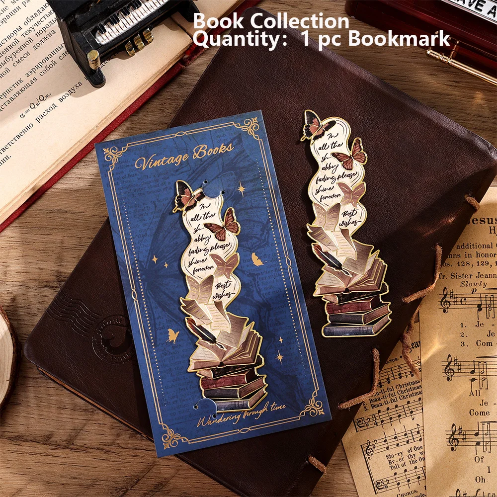 Винтажная металлическая закладка для книг
Винтажная металлическая закладка для книг