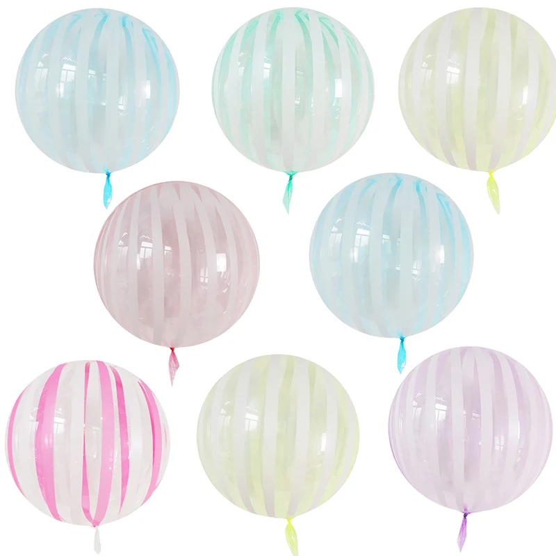 5pcs 18 inch Crystal Striped Bubble Balloons Transparent Vibrato Baby Shower Wedding Valentine's Birthday Theme Party Decoration
5pcs 18 inch Crystal Striped Bubble Balloons Transparent Vibrato Baby Shower Wedding Valentine's Birthday Theme Party Decoration