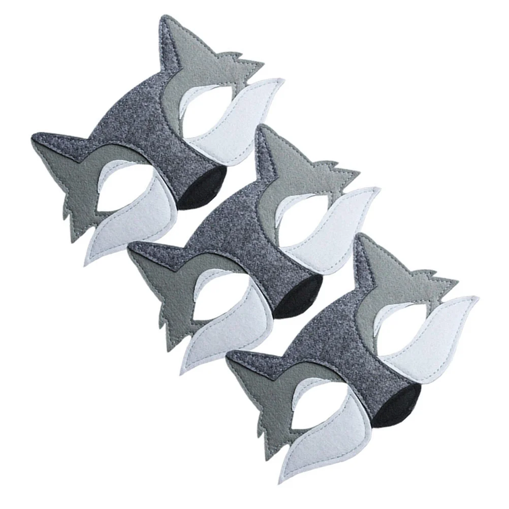 3PCS Wolf Mask Decor Funny Felt Wolf Mask Decor Cartoon Wolf Head Mask for Kids Boys Children
3PCS Wolf Mask Decor Funny Felt Wolf Mask Decor Cartoon Wolf Head Mask for Kids Boys Children