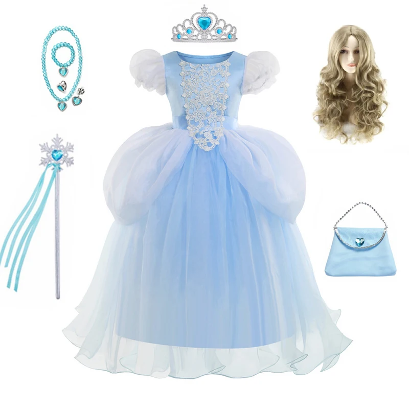 New Disney Girl Cinderella Dress Halloween Christmas Ball Gown Girls Cosplay Princess Costume Kids Clothes For Birthday Party
New Disney Girl Cinderella Dress Halloween Christmas Ball Gown Girls Cosplay Princess Costume Kids Clothes For Birthday Party