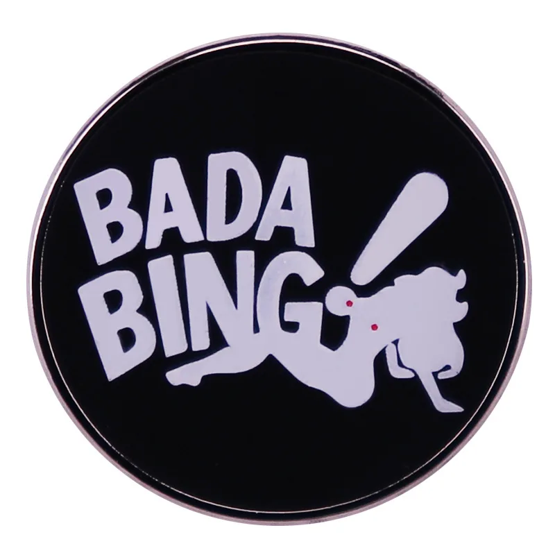 Bada Bing Strip Club Sopranos Enamel Brooch Pin Brooches Lapel Pins Alloy Badge Exquisite Denim Jacket Jewelry Accessories
Bada Bing Strip Club Sopranos Enamel Brooch Pin Brooches Lapel Pins Alloy Badge Exquisite Denim Jacket Jewelry Accessories