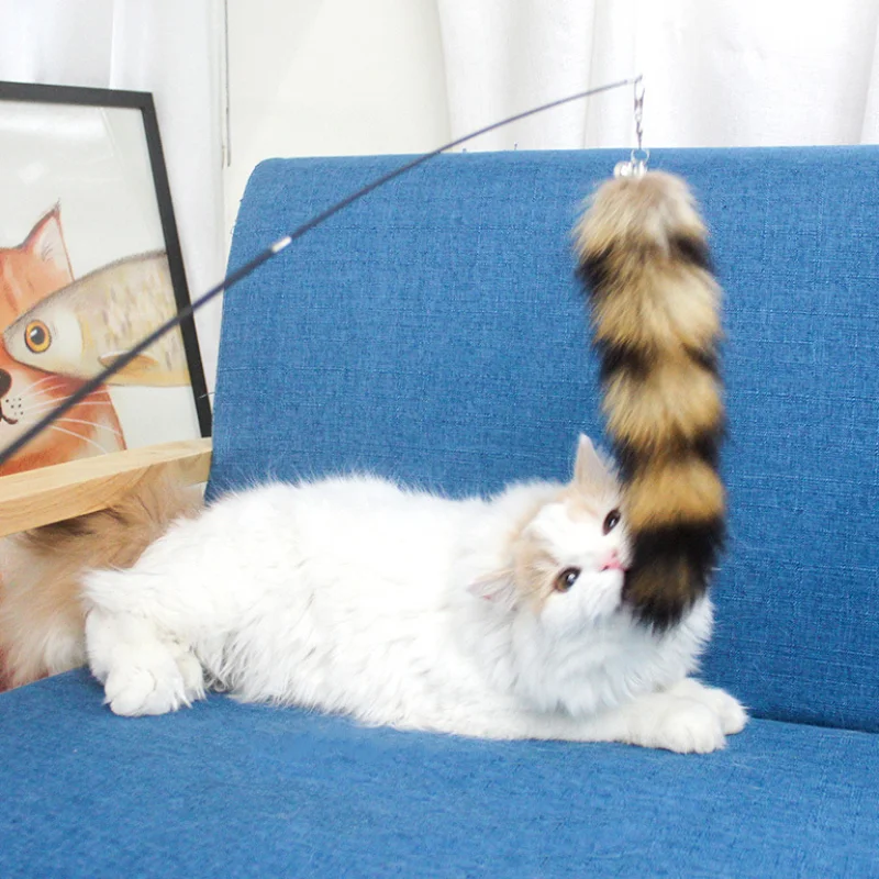 Cat toy Plush tail Fun cat feather toy feather tease Lollipop pet retractable feather bell Cat products
Cat toy Plush tail Fun cat feather toy feather tease Lollipop pet retractable feather bell Cat products