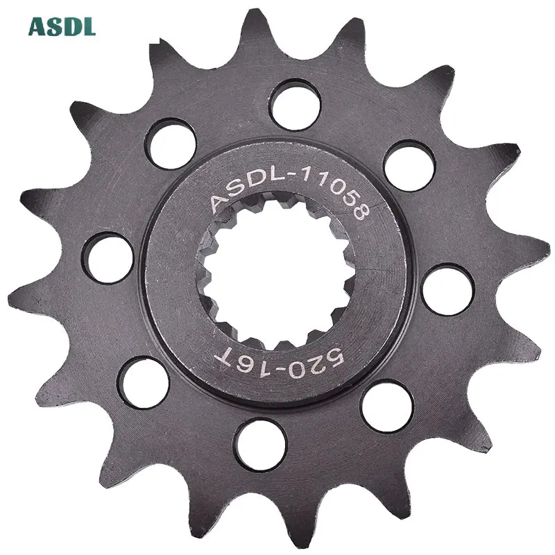 520 16T Front Sprocket 701 Supermoto 400 Duke 620 LC4 625 SXC 660 SMC 690 Duke 690 SMC 790 890 Adventure for Husqvarna for KTM
520 16T Front Sprocket 701 Supermoto 400 Duke 620 LC4 625 SXC 660 SMC 690 Duke 690 SMC 790 890 Adventure for Husqvarna for KTM