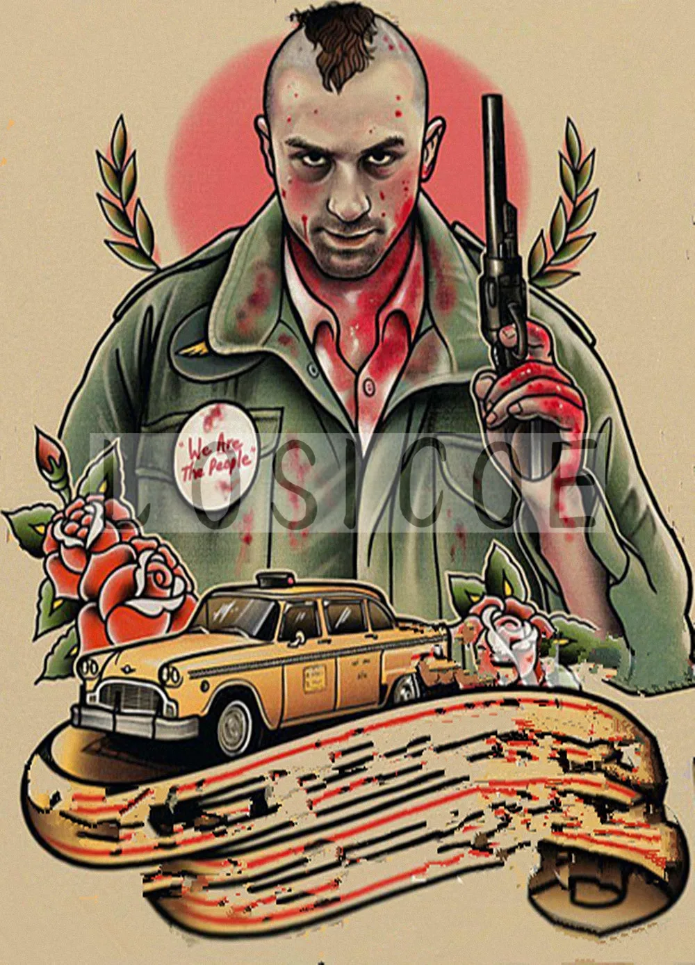 Винтажная крафт-бумага, живопись, тату, принты, художественные настенные наклейки, Ностальгический ретро постер, настенное украшение для дома, комнаты, F6
Винтажная крафт-бумага, живопись, тату, принты, художественные настенные наклейки, Ностальгический ретро постер, настенное украшение для дома, комнаты, F6