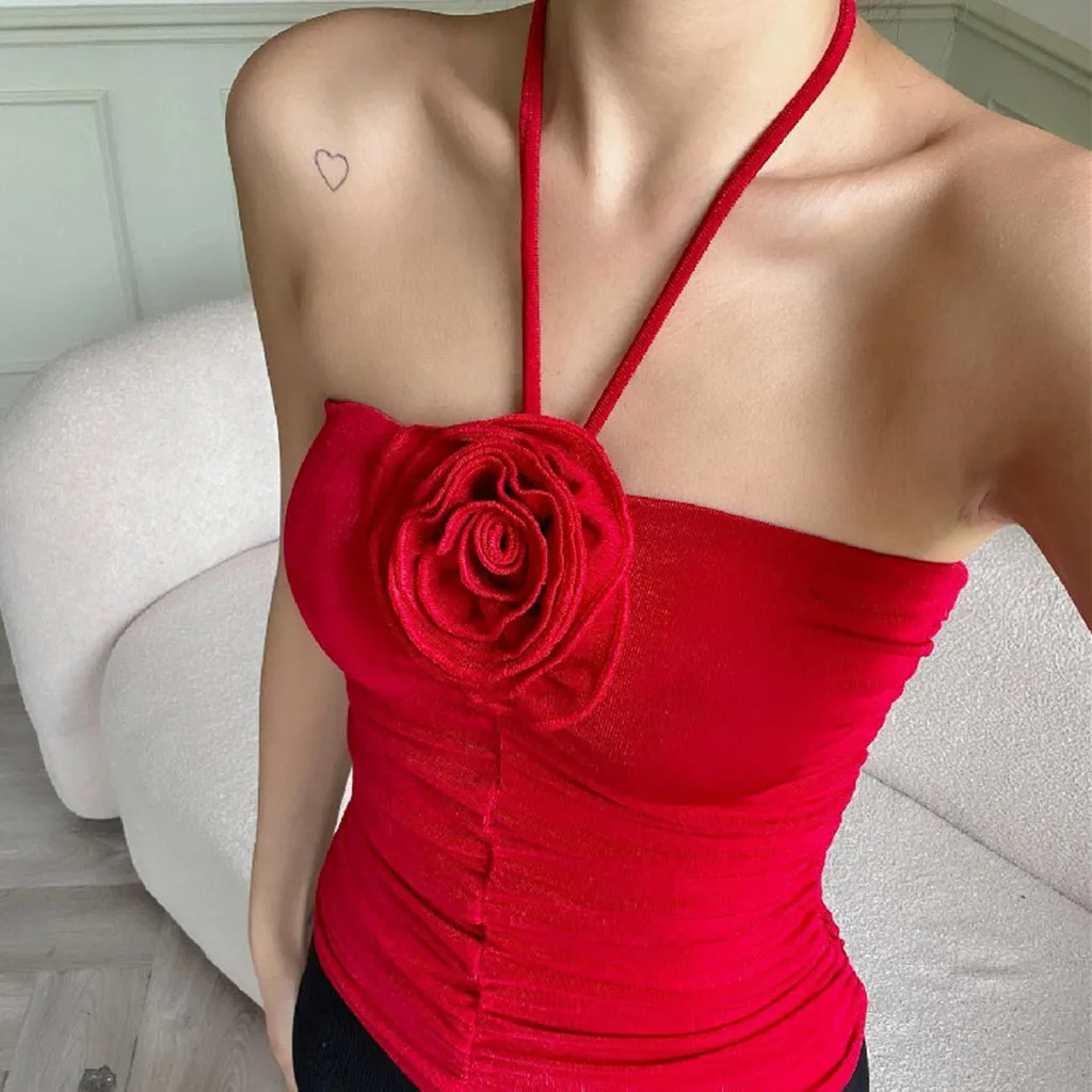 2023 Summer Suspender Spice Girl Street Vest Hanging neck top tight fashion corsage personality women's Tight-fitting halter top
2023 Summer Suspender Spice Girl Street Vest Hanging neck top tight fashion corsage personality women's Tight-fitting halter top