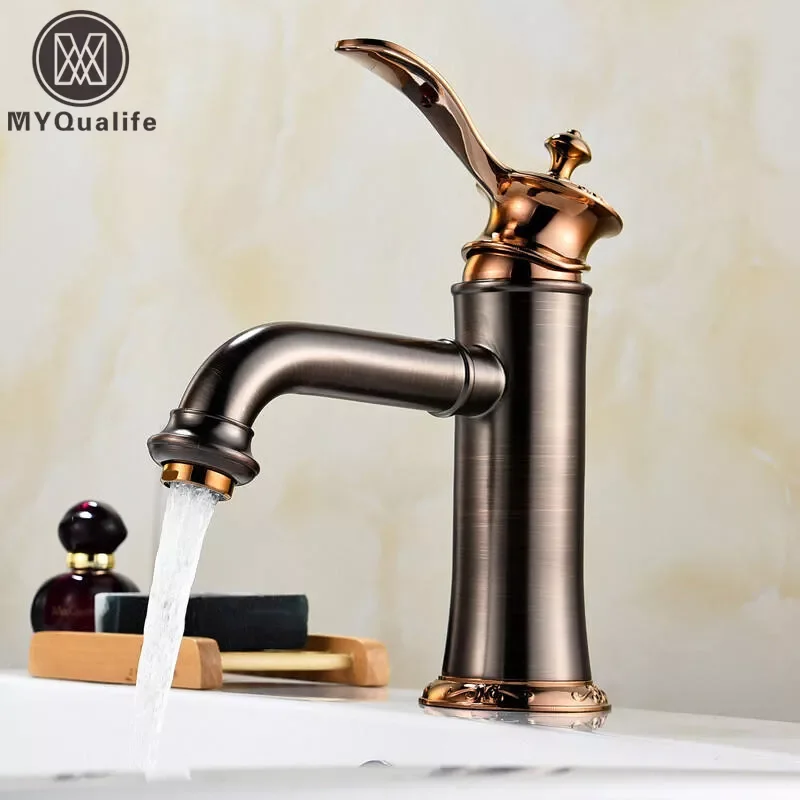 Black Tall Basin Brass Sink Faucet Bathroom Mixer Tap Single Handle Hot Cold Water Deck Mounted Vanity Sink Faucet
Black Tall Basin Brass Sink Faucet Bathroom Mixer Tap Single Handle Hot Cold Water Deck Mounted Vanity Sink Faucet