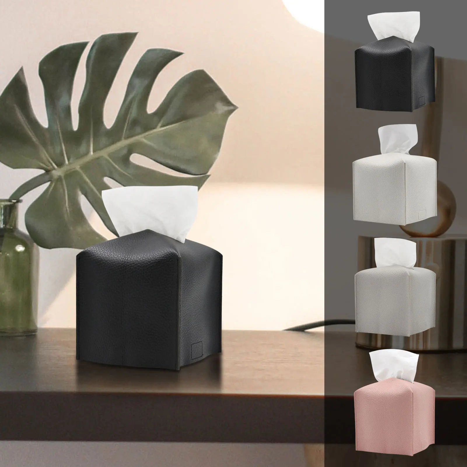 PU Leather Tissue Box Desktop Tissue Case Toilet Car Pumping Box Bedroom Living Room Home Decoration Kitchen Napkin Storage Box
PU Leather Tissue Box Desktop Tissue Case Toilet Car Pumping Box Bedroom Living Room Home Decoration Kitchen Napkin Storage Box