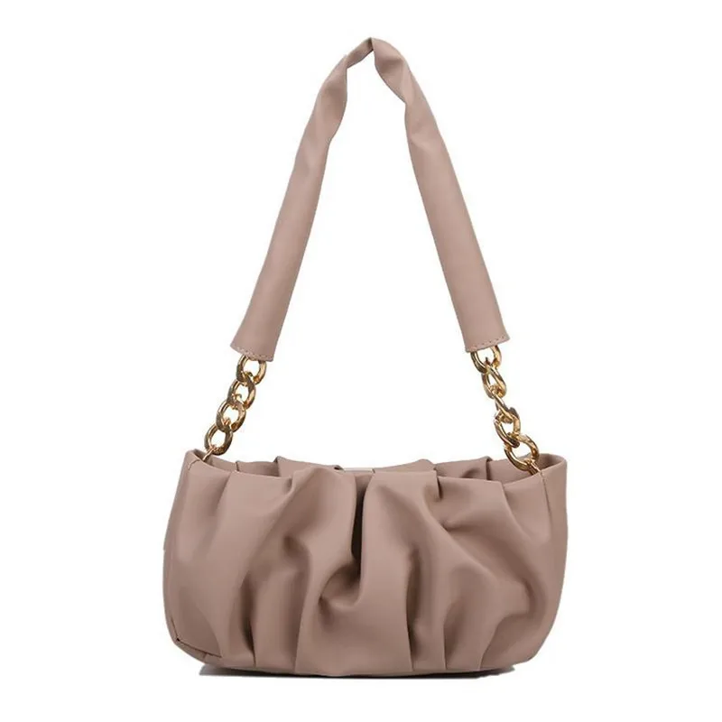 Women's Handbag PU Cloud Bag Soft Leather Pleated Single Shoulder Bag Female Underarm Crossbody Bags Luxury Purse Clutch Bags
Women's Handbag PU Cloud Bag Soft Leather Pleated Single Shoulder Bag Female Underarm Crossbody Bags Luxury Purse Clutch Bags