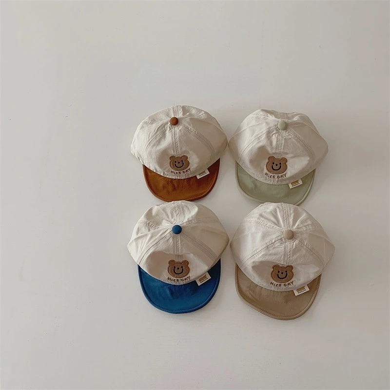 4664A Ins Korean Baby Hat Color Matching Bear Hat 2023 Spring and Summer Adjustable 1-2 Year Old Children's Hat
4664A Ins Korean Baby Hat Color Matching Bear Hat 2023 Spring and Summer Adjustable 1-2 Year Old Children's Hat