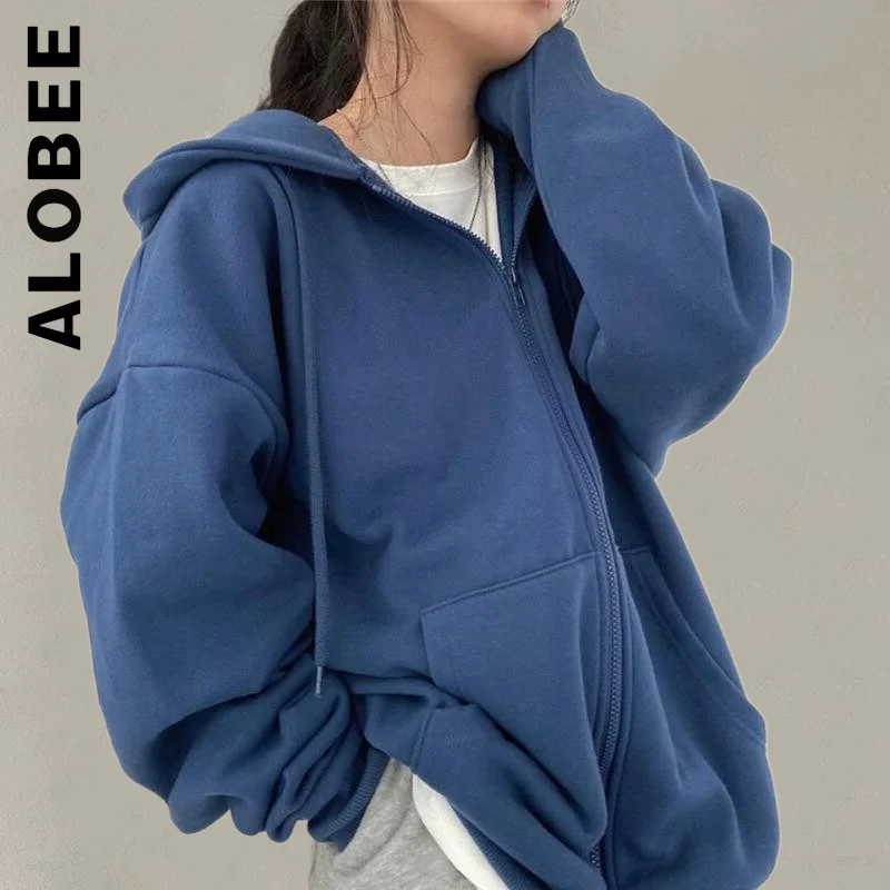 Толстовка Alobee с капюшоном свитшот женский новый пуловер в стиле панк свободный