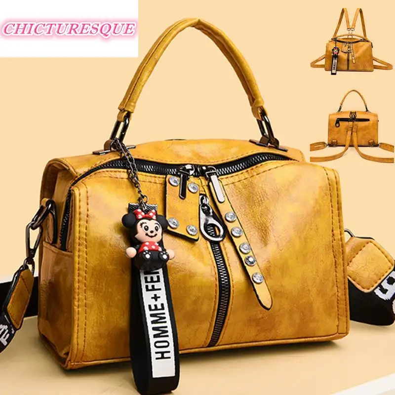 2021 New Fashion Multifunction Women Handbags High Quality Leather Women Shoulder Bags Designer Rivet Female Messenger Tote Bags
2021 New Fashion Multifunction Women Handbags High Quality Leather Women Shoulder Bags Designer Rivet Female Messenger Tote Bags
